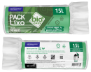 PACK LIXO BIOBAGS 015 LITROS VERDE 39X58 FD 10X60 UN