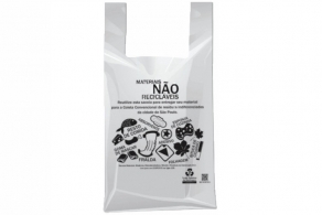 SACOLA CINZA NAO RECICLAVEL LEI SP 48X55 BIOPLASTICA - PACOTE 2.8KG SACOLA CINZA NAO RECICLAVEL LEI SP 48X55 BIOPLASTICA - PACOTE 2.8KG