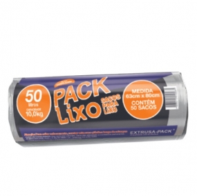 PACK LIXO 050 LITROS PRETO 63X80 FD 10X50 UN PACK LIXO 050 LITROS PRETO 63X80 FD 10X50 UN