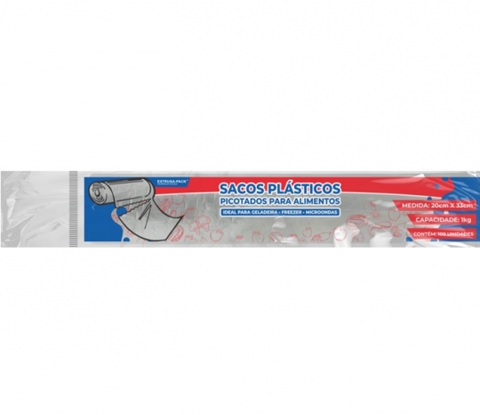 EXPK - BOBINA PICOTADA PACK-100 20 X 33 (SEM TUBETE) - CX.24X100UN