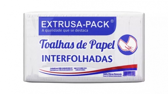 TOALHA INTERFOLHA EXTRUSA BRANCO-1 20X20 - PT.1000FLS